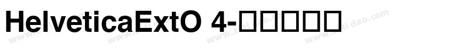 HelveticaExtO 4字体转换